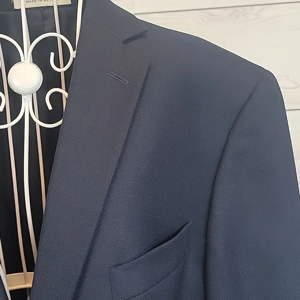 Joseph Abboud navy single breasted sport coat Men's 46 X-Long